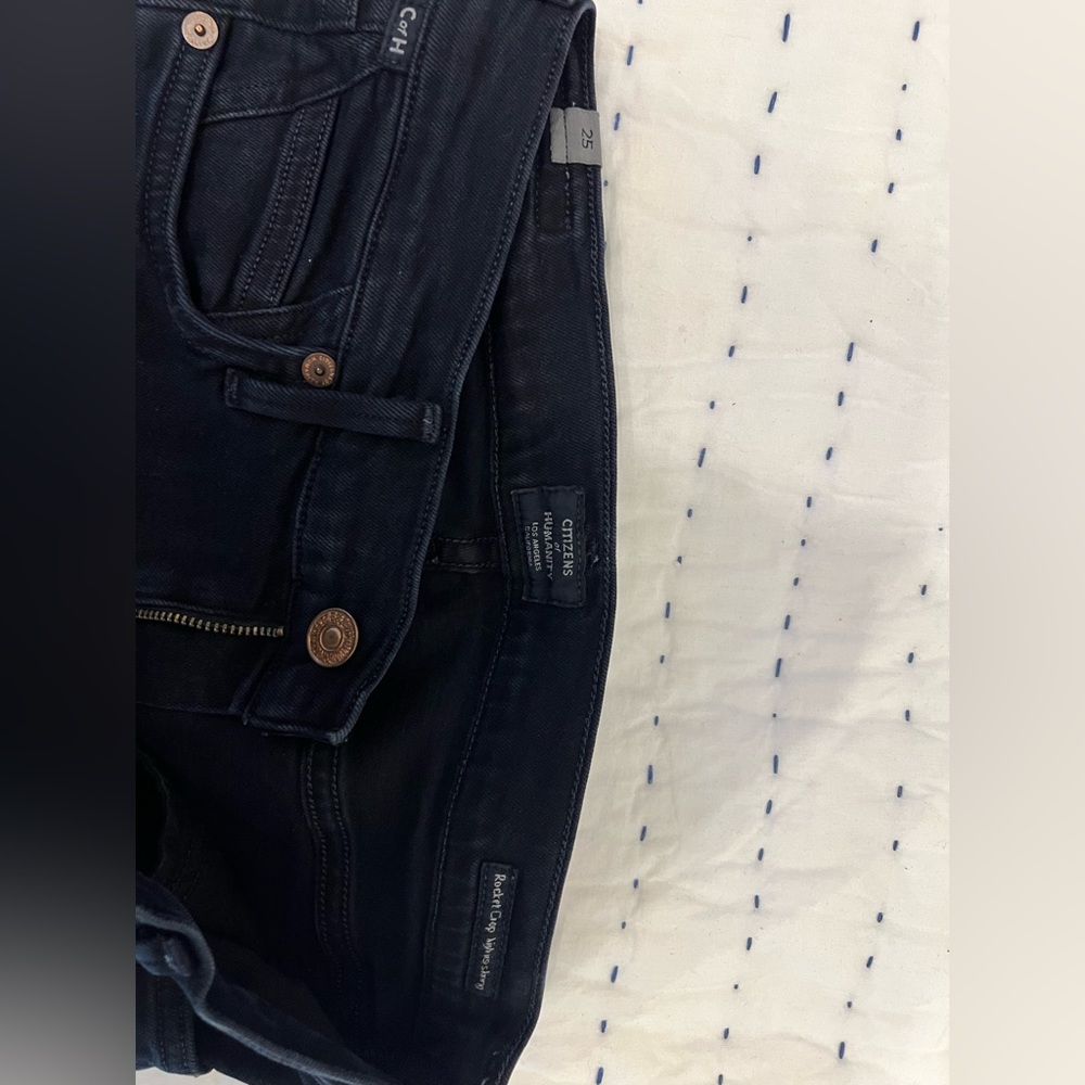 Citizens of Humanity - Rocket Crop high rise skinny Dark Navy jeans - size 25